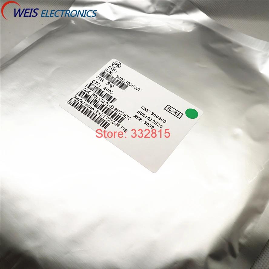 3528  LED 1210, Ʈ ׸ SMD LED, 517-520NM, 300-400MCD PLCC-2, 2000 